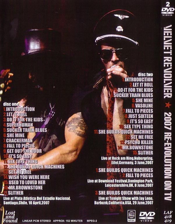 Velvet Revolver 2007 Re Evolution On Tv 2dvdr Giginjapan