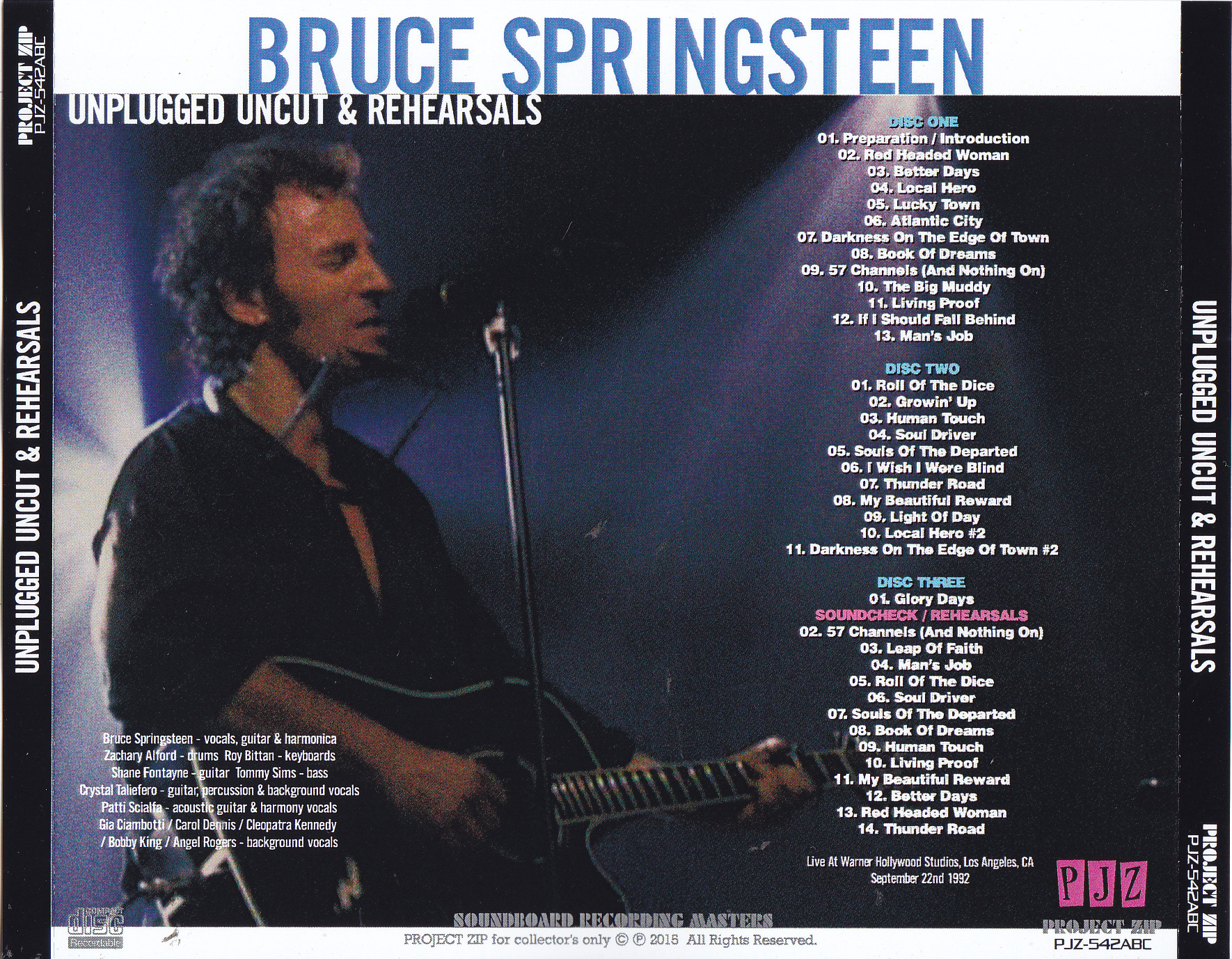 Bruce Springsteen / Unplugged Uncut & Rehearsals / 3CDR GiGinJapan