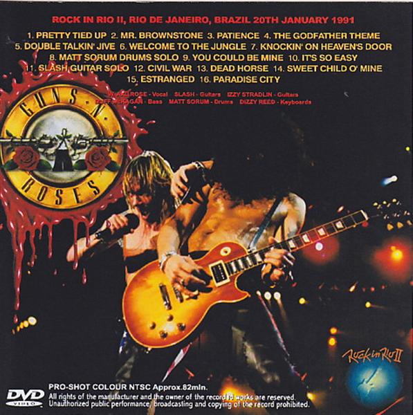 Guns N' Roses / Rock In Rio II / 1 DVDR – GiGinJapan