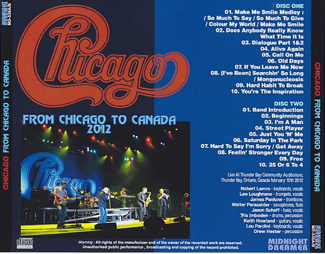 Chicago / From Chicago To Canada / 2CDR – GiGinJapan