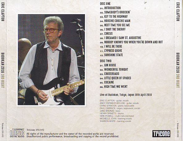 Eric Clapton / Budokan 2016 3rd Night / 2CD – GiGinJapan