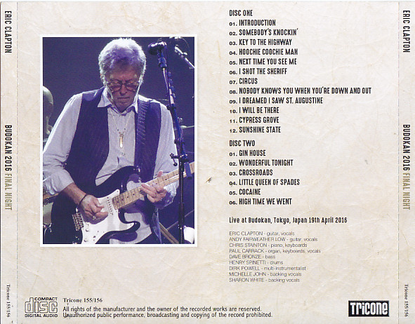 Eric Clapton / Budokan 2016 Final Night / 2CD – GiGinJapan