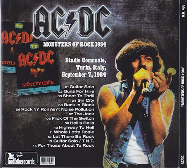 AC/DC / Monsters Of Rock 1984 / 1CD Trifold Digipak – GiGinJapan