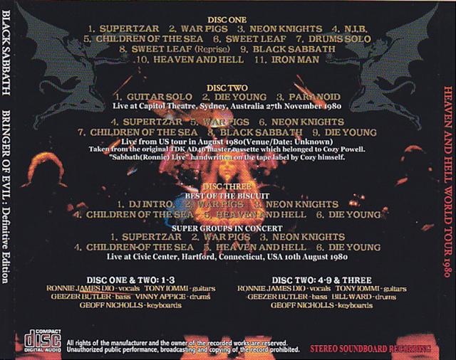 Black Sabbath / Bringer Of Evil Defintive Edition / 3CD – GiGinJapan