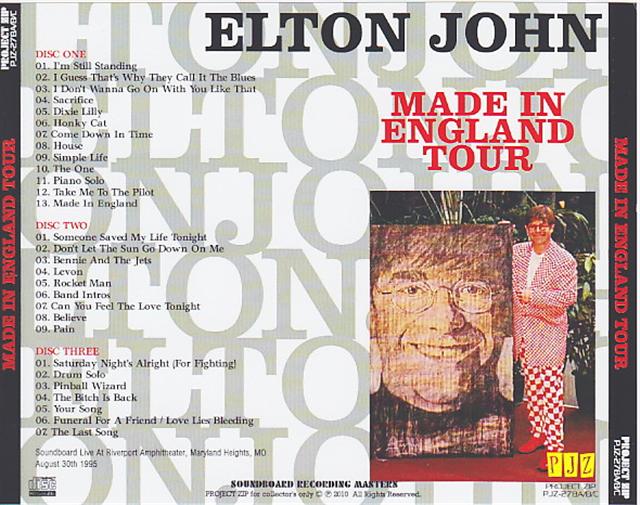 Elton John / Made In England Tour / 3CDR – GiGinJapan