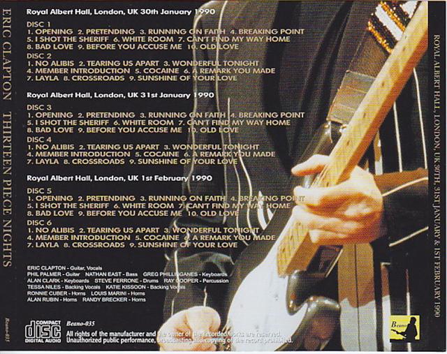 Eric Clapton / Thirteen Piece Nights / 6CD – GiGinJapan