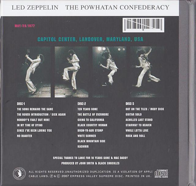 Led Zeppelin / The Powhatan Confederacy / 3CD foldup Hard Cover