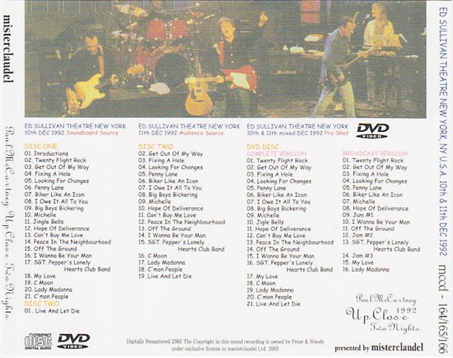 Paul McCartney / Up Close Two Nights / 2CD + 1DVD – GiGinJapan