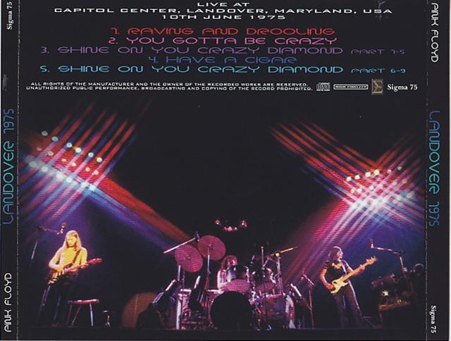 Pink Floyd / Landover 1975 / 1CD – GiGinJapan