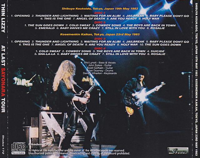 Thin Lizzy / At Last Sayonara Tour / 4CDR – GiGinJapan