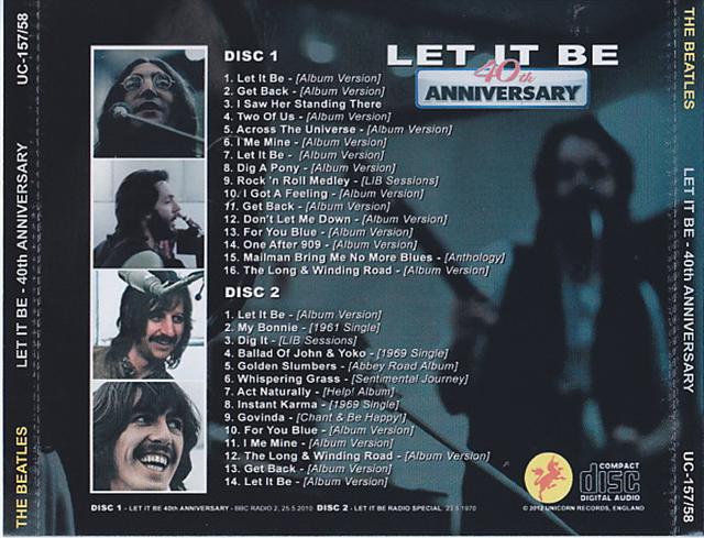 Beatles / Let It Be 40th Anniversary / 2CD – GiGinJapan