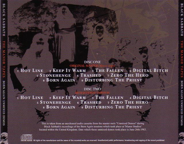 Black Sabbath / The Manor Tapes / 2CD – GiGinJapan