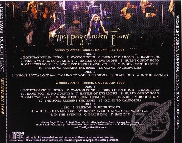 Jimmy Page & Robert Plant / Wembley 1995 / 4CD – GiGinJapan