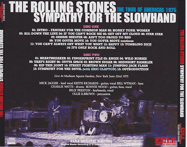 Rolling Stones / Sympathy For The Slowhand / 2CDR – GiGinJapan