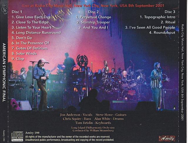 YES / American Symphonic Final / 3CDR – GiGinJapan