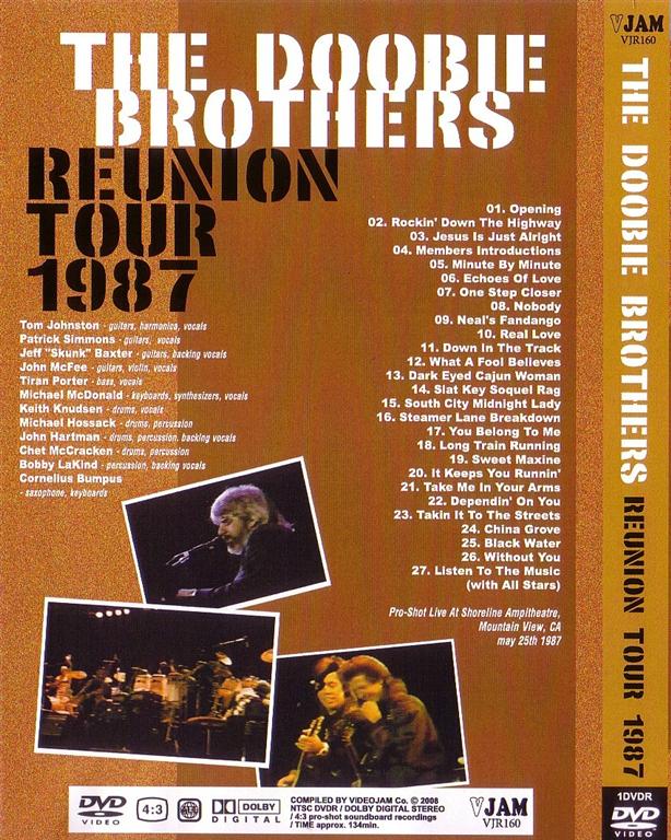 doobie brothers reunion tour 1987