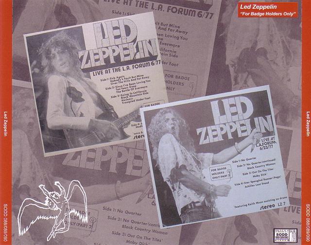 Led Zeppelin For Badge Holders Only