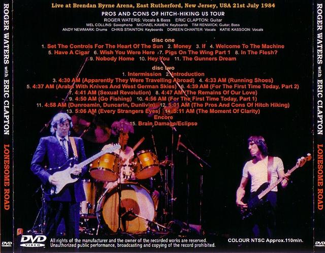 Roger Waters With Eric Clapton / Lonesome Road /2DVDR – GiGinJapan