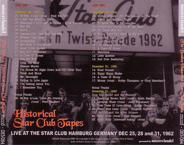 Beatles / Historical Star Club Tapes / 2CD – GiGinJapan