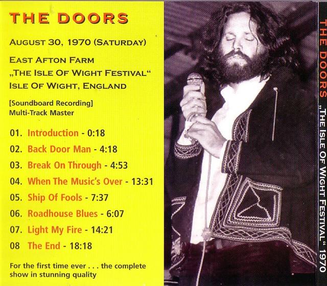 Doors / The Isle Of Wight Festival 1970 /1CD Foldup Case – GiGinJapan