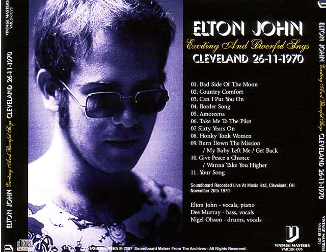 Elton John / Across The America /1DVDR – GiGinJapan