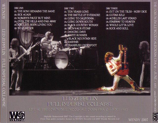 Led Zeppelin / Full Imperial Collapse /3CD With OBI Strip – GiGinJapan
