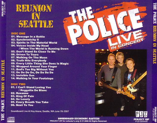 Police / Reunion In Seattle / 2CDR GiGinJapan
