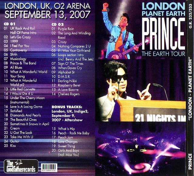 Prince / London Planet Earth / 2CD Digipak – GiGinJapan