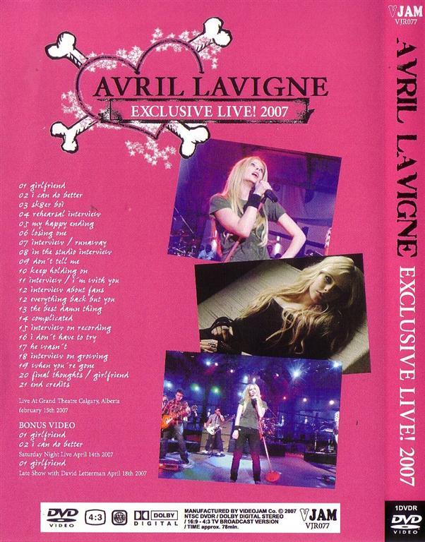 Avril Lavigne / Exclusive Live! 2007 / 1DVDR – GiGinJapan