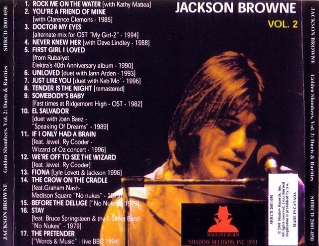 Jackson Browne / Golden Slumbers, Vol. 2: Duets And Rarities / 1CD ...