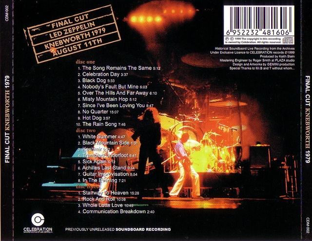 Led Zeppelin / Final Cut Knebworth 1979 / 2CD