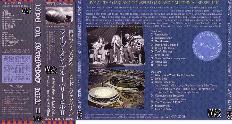 Led Zeppelin / Live on Blueberry Hill II /2CD With OBI Strip