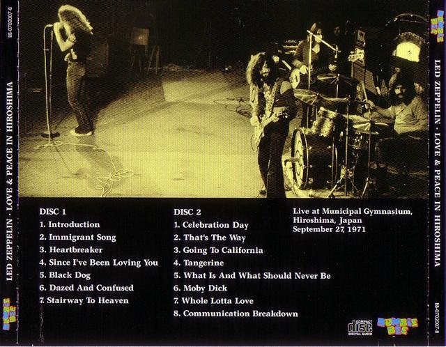 Led Zeppelin / Love And Peace In Hiroshima /2CD – GiGinJapan