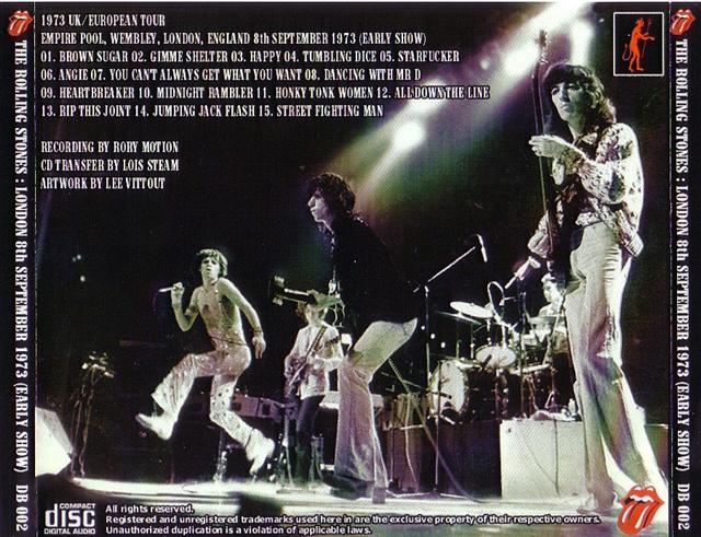 Rolling Stones / London 8th September 1973 (Early Show) /1CD