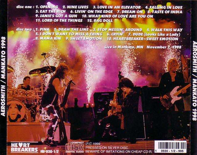 Aerosmith / Mankato 1998 / 2CD – GiGinJapan