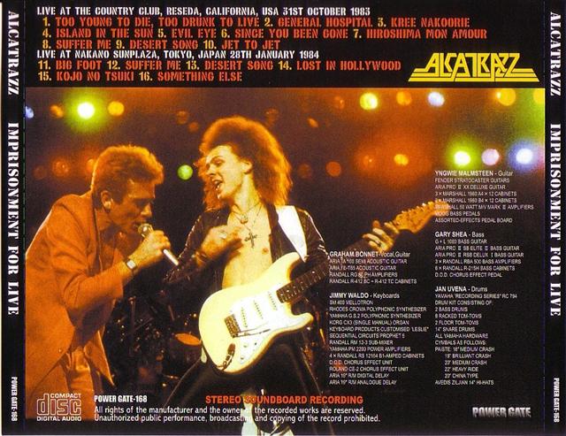 Alcatrazz / Imprisonment For Live / 1CD – GiGinJapan