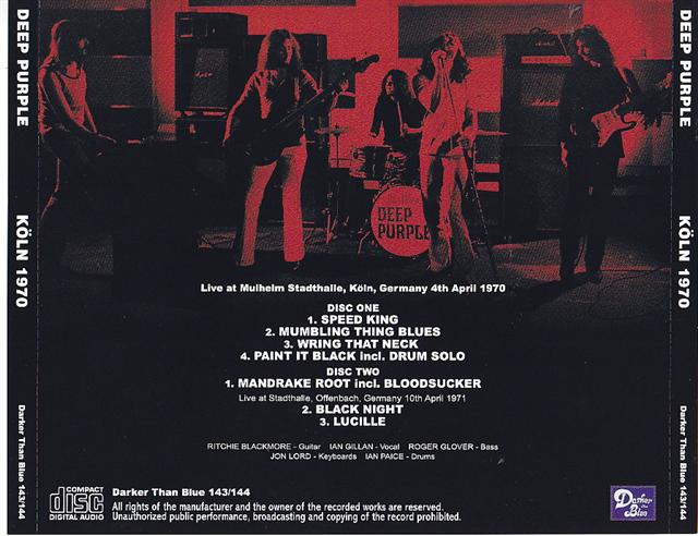 Deep Purple / Koln 1970 / 2CD – GiGinJapan