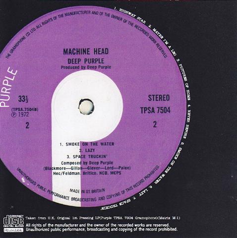 Deep Purple / Machine Head Ultimate Edition /1 CDR – GiGinJapan