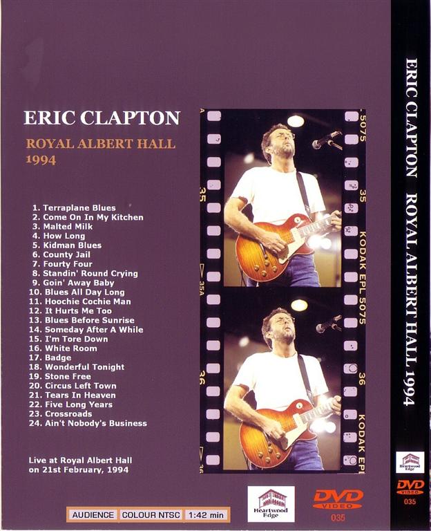 Eric Clapton / Royal Albert Hall 1994 /1DVD – GiGinJapan