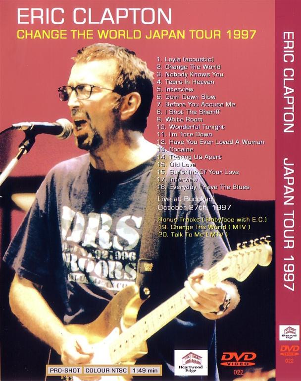 Eric Clapton / Change The World Japan Tour 1997 /1DVDR – GiGinJapan