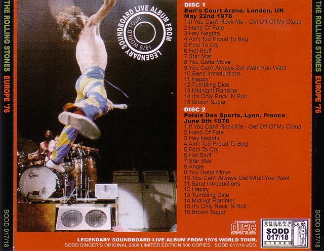 Rolling Stones / Europe '76 / 2CD – GiGinJapan