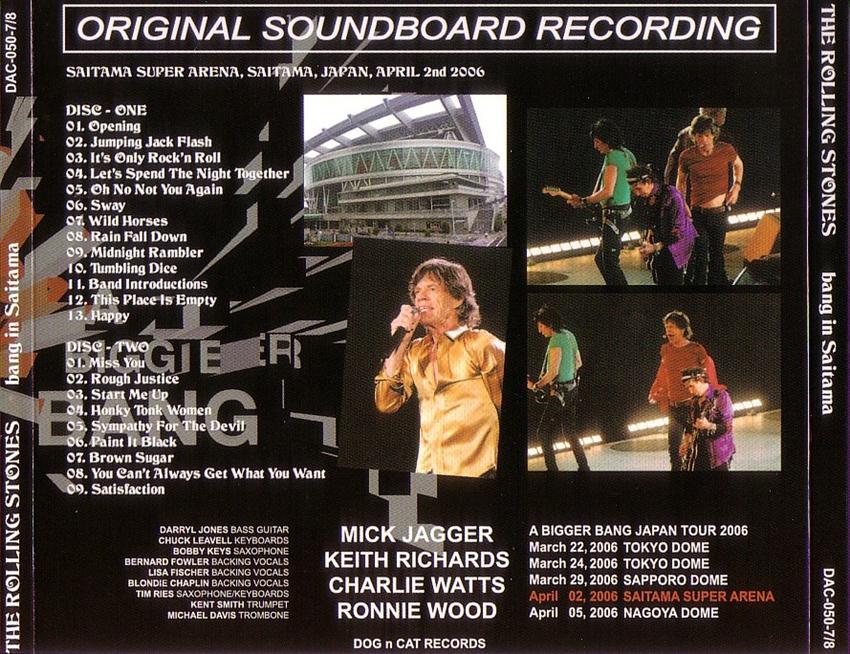 Rolling Stones / A Bigger Bang Tour 2006 Bang In Saitama / 2CD