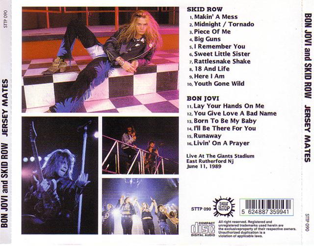 Bon Jovi u0026 Skid Row / Jersey Mates / 1CD – GiGinJapan