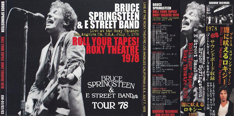 Bruce Springsteen & The E Street Band / Roll Your Tapes Roxy