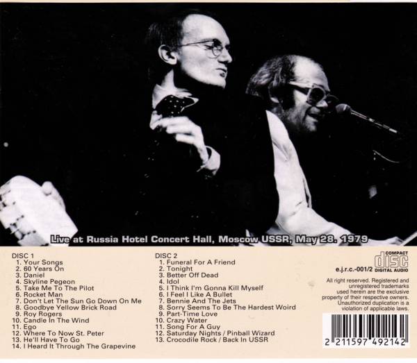 Live From Moscow (2CD): John, Elton, John, Elton: : Music