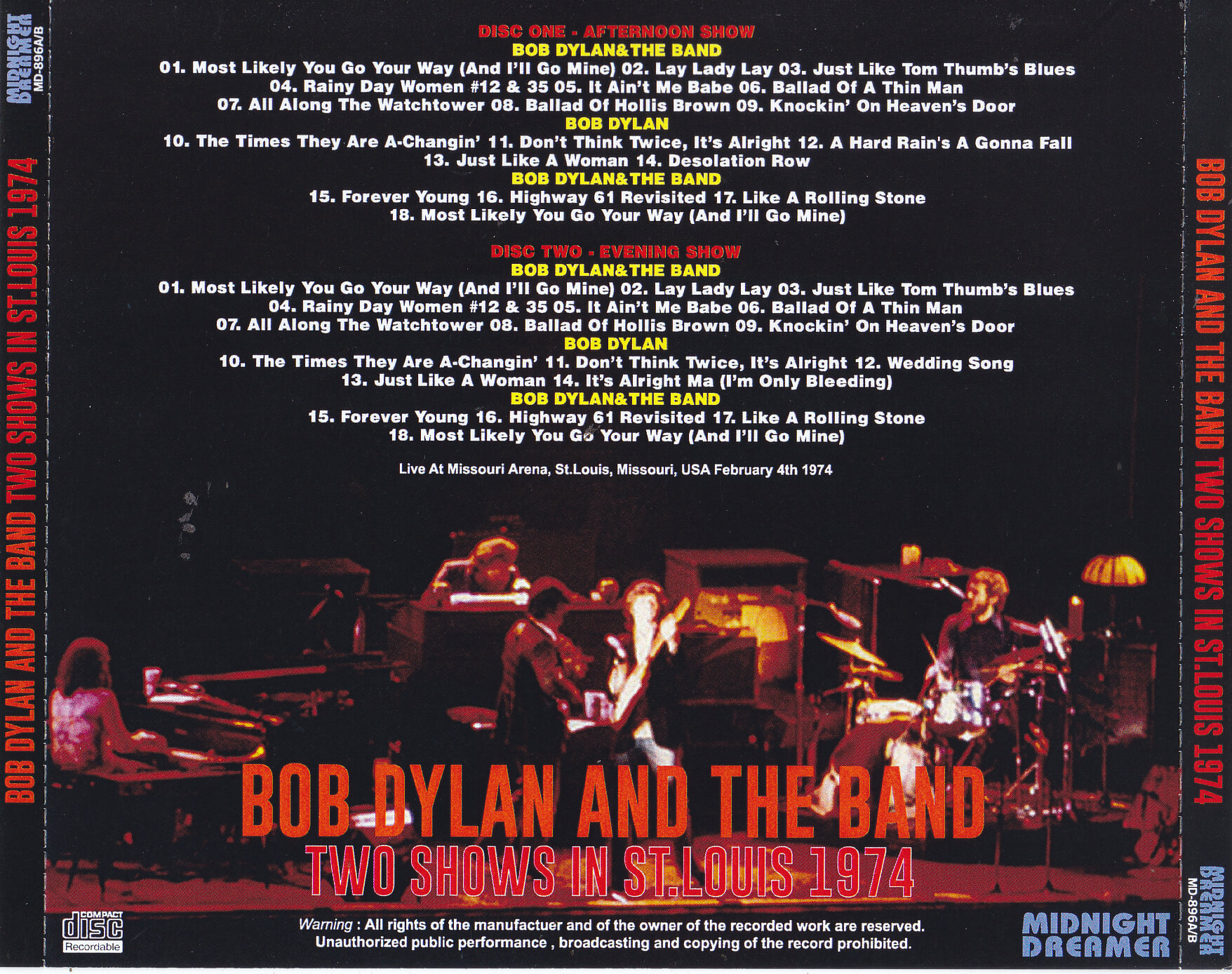 BOB DYLAN ボブディラン ギター 楽譜 WARNER BROS.1974 - 楽譜/スコア