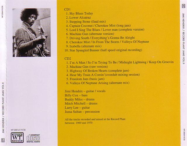 Jimi Hendrix / Record Plant Jams Volume II / 2CD – GiGinJapan