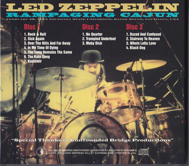 Led Zeppelin / Rampaging Cajun / 3CD+3Bonus CD Trifold With