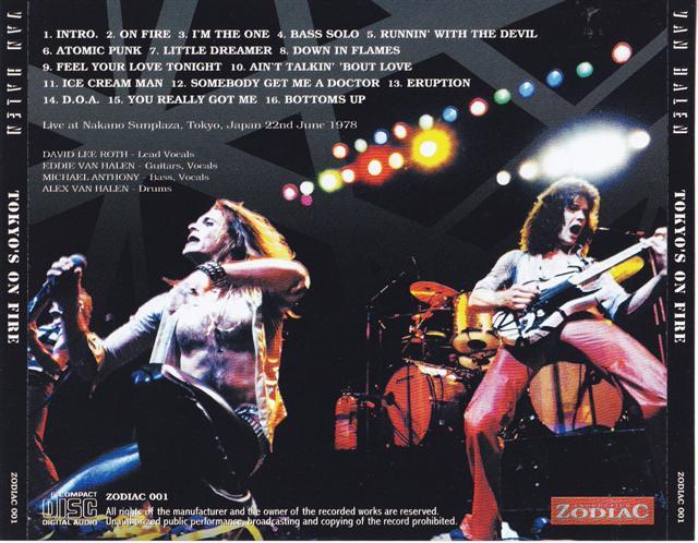 Van Halen / Tokyos On Fire / 1CD + Ticket & 2 Flyer Replica