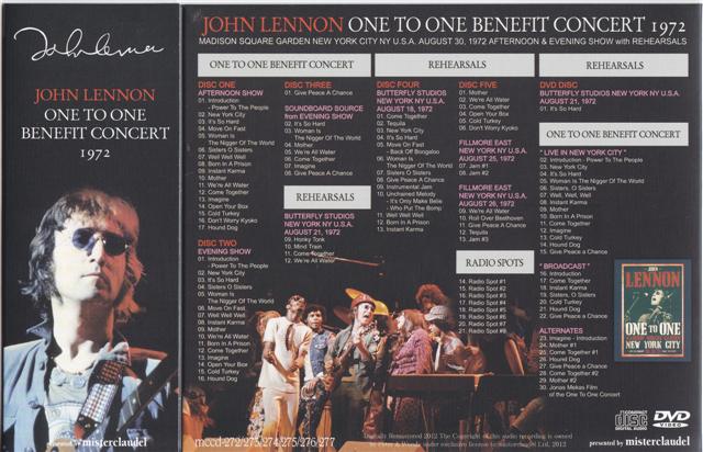 John Lennon / One To One Benefit Concert 1972 / 5CD+1DVD WX 